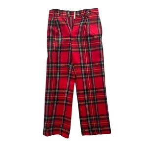 Kids Ralph Lauren Polo Red Tartan Plaid Wool Pants